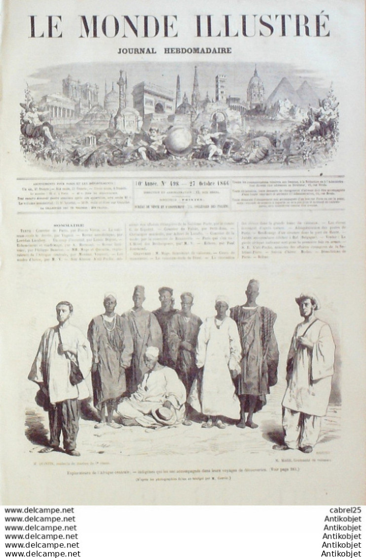 Le Monde Illustré 1866 N°498 Belgique Hal Le Havre (76) Italie Venise - 1850 - 1899