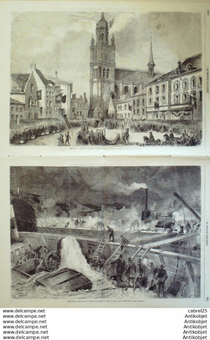 Le Monde Illustré 1866 N°498 Belgique Hal Le Havre (76) Italie Venise - 1850 - 1899