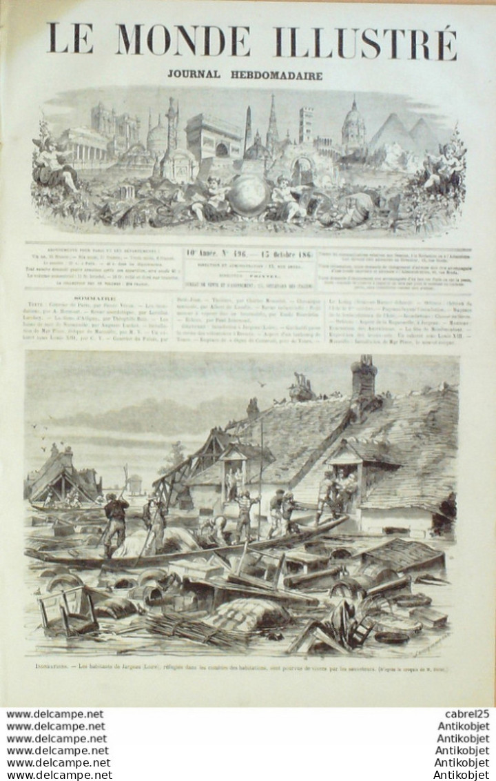 Le Monde Illustré 1866 N°496 Italie Brescia Montigny Orleans Jargeau  (45) Marseille (13) - 1850 - 1899