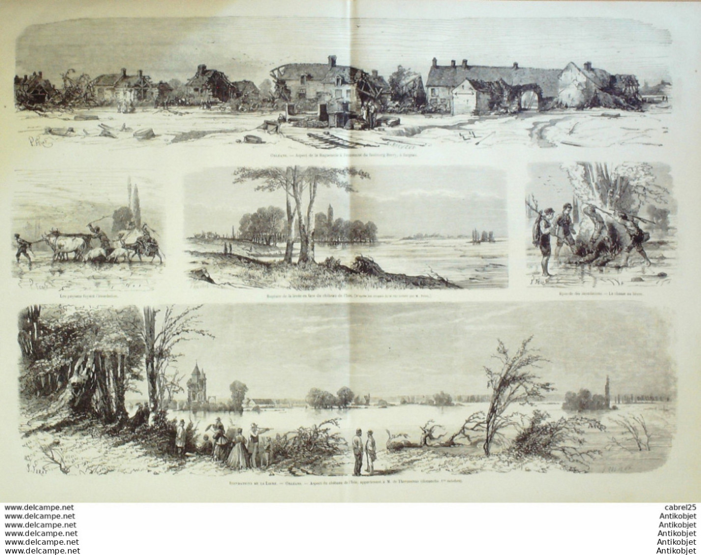 Le Monde Illustré 1866 N°496 Italie Brescia Montigny Orleans Jargeau  (45) Marseille (13) - 1850 - 1899