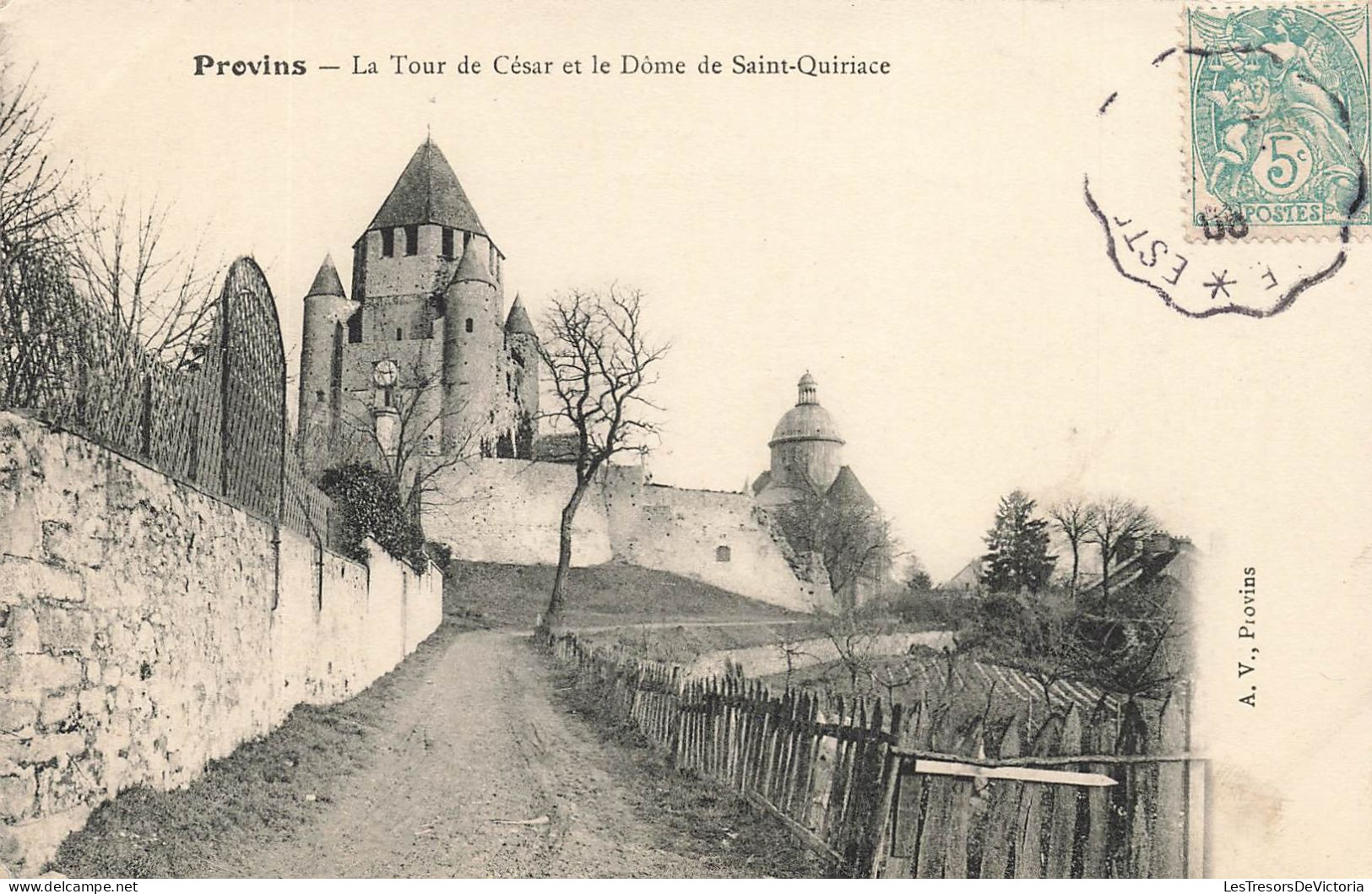 FRANCE - Provins - La Tour De César Et Le Dôme De Saint Quiriace -  Carte Postale Ancienne - Provins