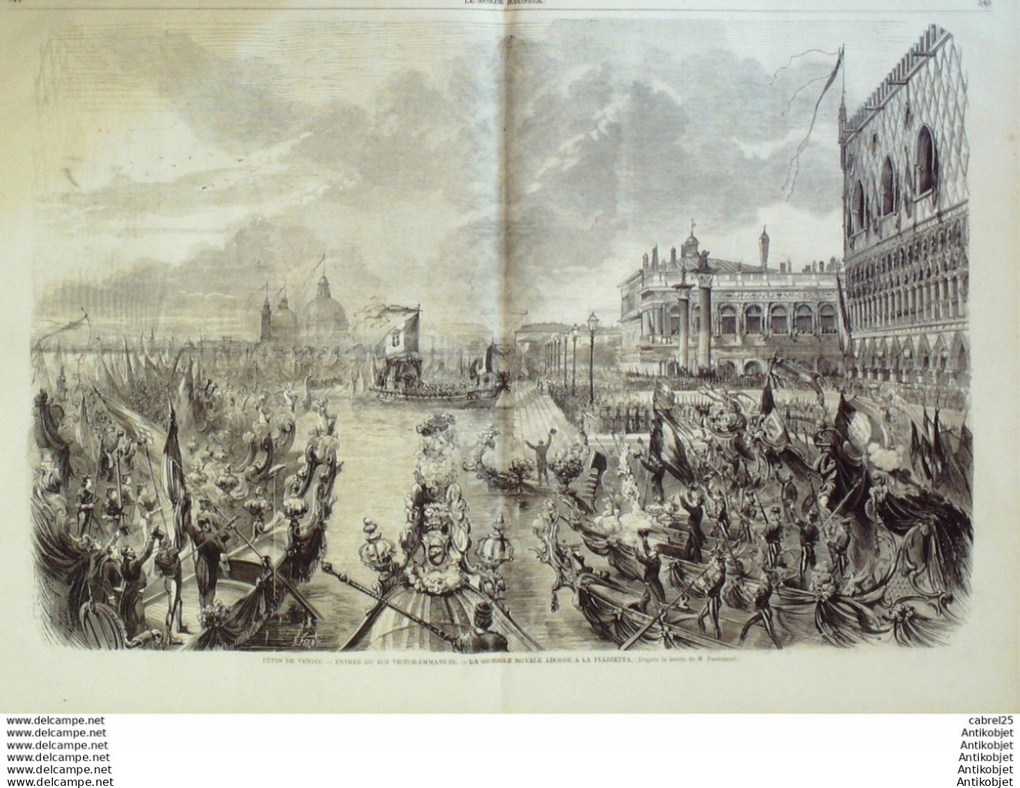 Le Monde Illustré 1866 N°502 Quai Billy Paris Italie Venise Caen (14) Autriche Sadowa - 1850 - 1899