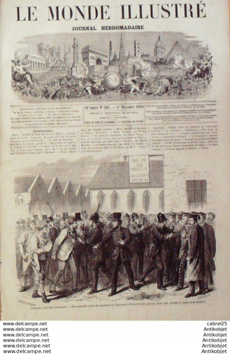 Le Monde Illustré 1866 N°503 Sénégal St Louis Italie Venise Vernon (27) Usa New-York - 1850 - 1899