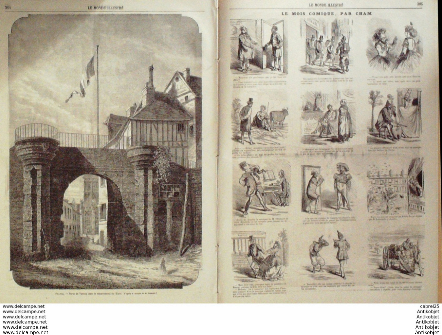 Le Monde illustré 1866 n°503 Sénégal St Louis Italie Venise Vernon (27) Usa New-York