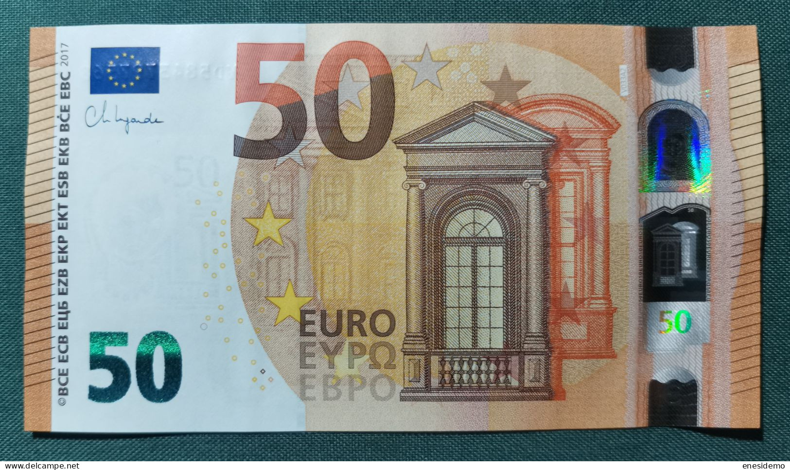 50 EURO V033A2 VD SPAIN 2017 LAGARDE SC FDS UNCIRCULATED PERFECT - 50 Euro