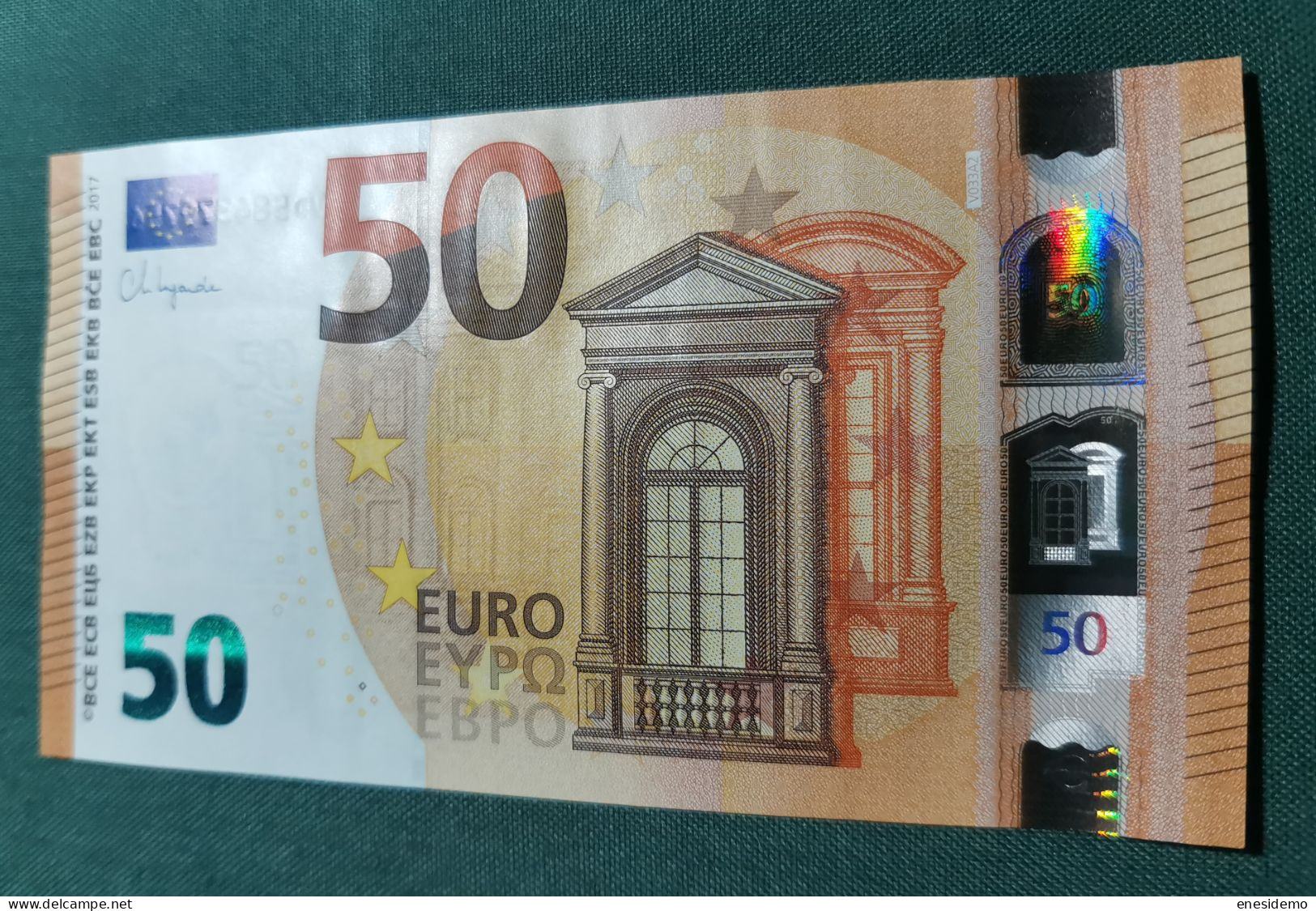 50 EURO V033A2 VD SPAIN 2017 LAGARDE SC FDS UNCIRCULATED PERFECT - 50 Euro