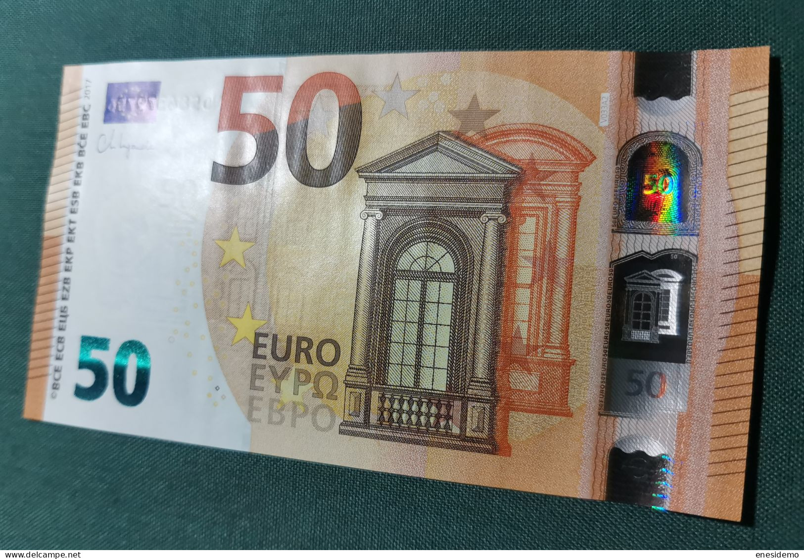 50 EURO V033A2 VD SPAIN 2017 LAGARDE SC FDS UNCIRCULATED PERFECT - 50 Euro