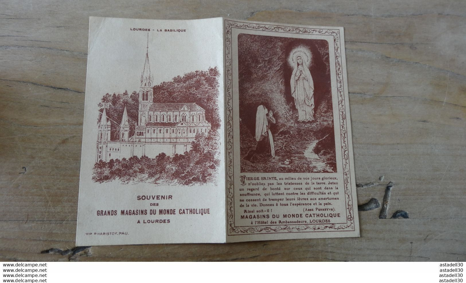 Lot De 5 Documents Anciens Concernant La Ville De LOURDES  ...... PHI ..... CL-3-10 - Religion & Esotericism