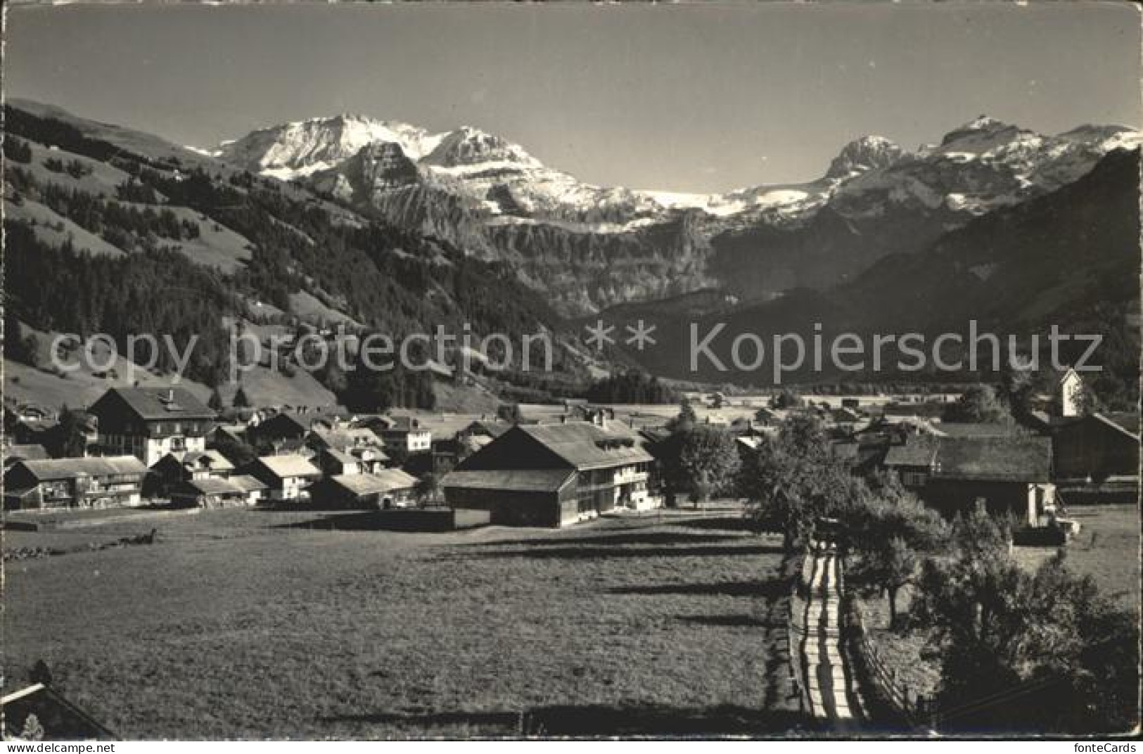 12031661 Lenk Simmental Panorama Mit Wildstrubel Gletscherhorn Laufbodenhorn Ber - Sonstige & Ohne Zuordnung