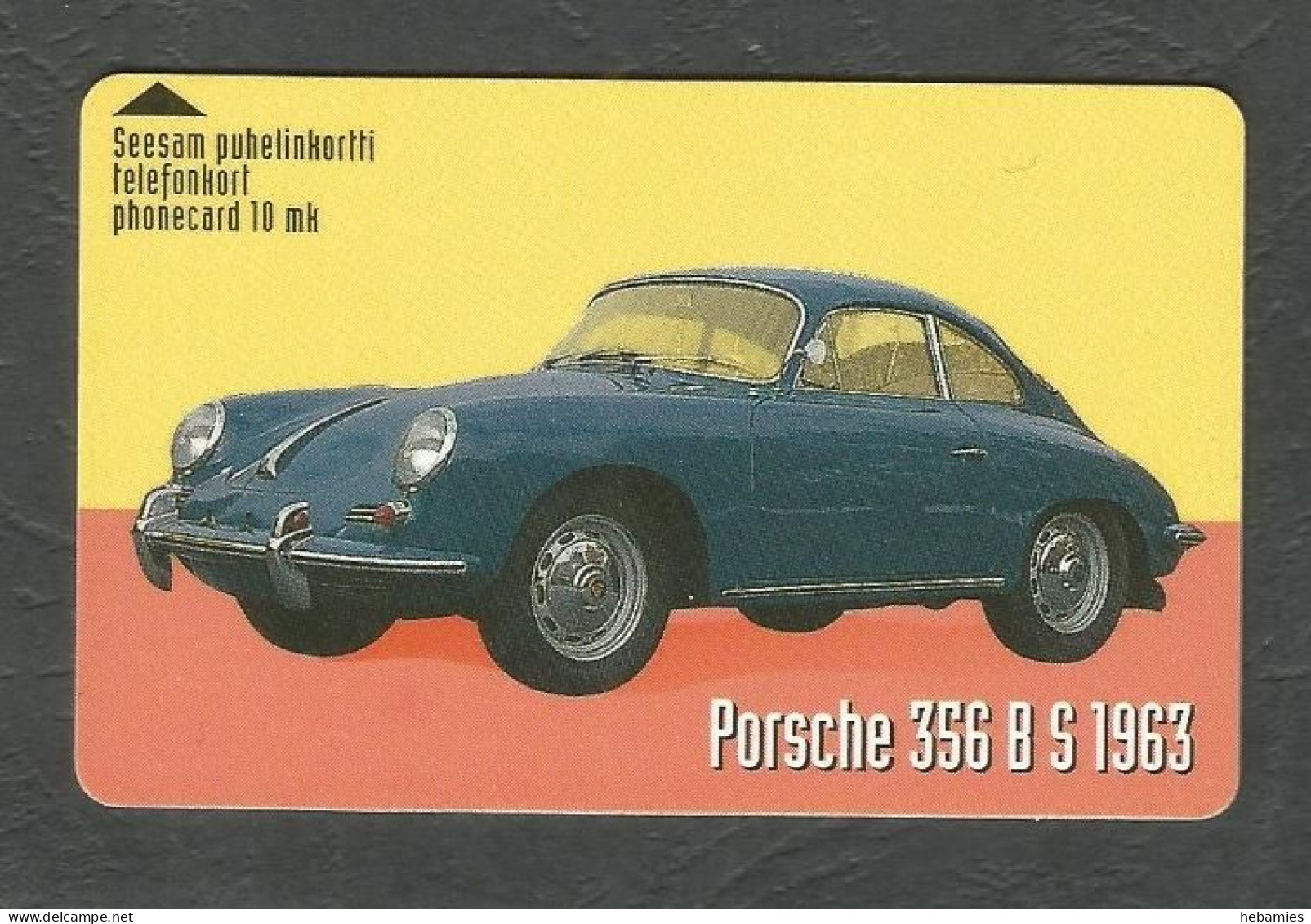 PORSCHE 356 B S 1963 - 10 FIM  FINNET - Magnetic Card - FINLAND - - Cars