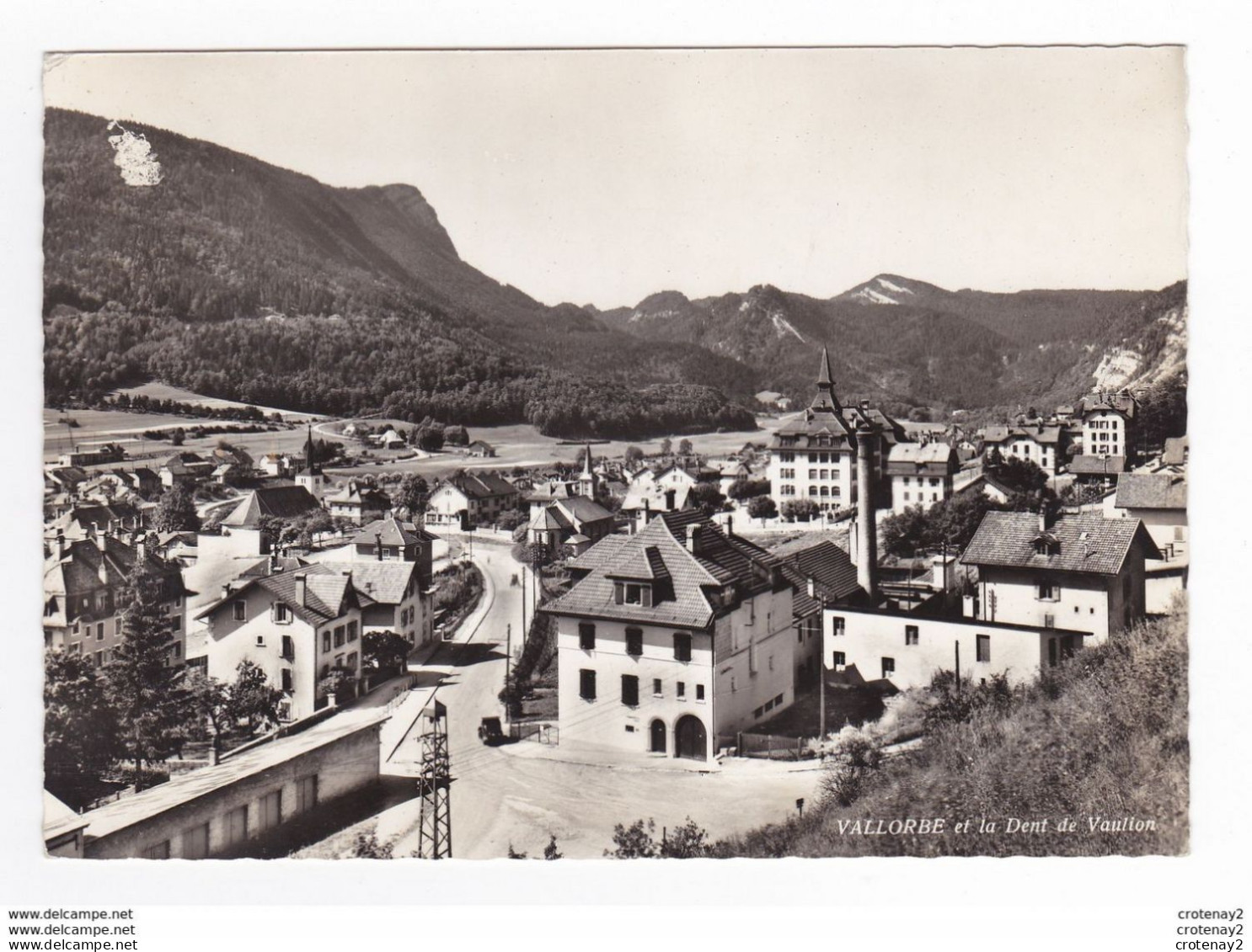 Vaud VALLORBE Et La Dent De Vaulion Peugeot 202 ? En 1960 N°9559 Photo édition A Deriaz Baulmes - Baulmes