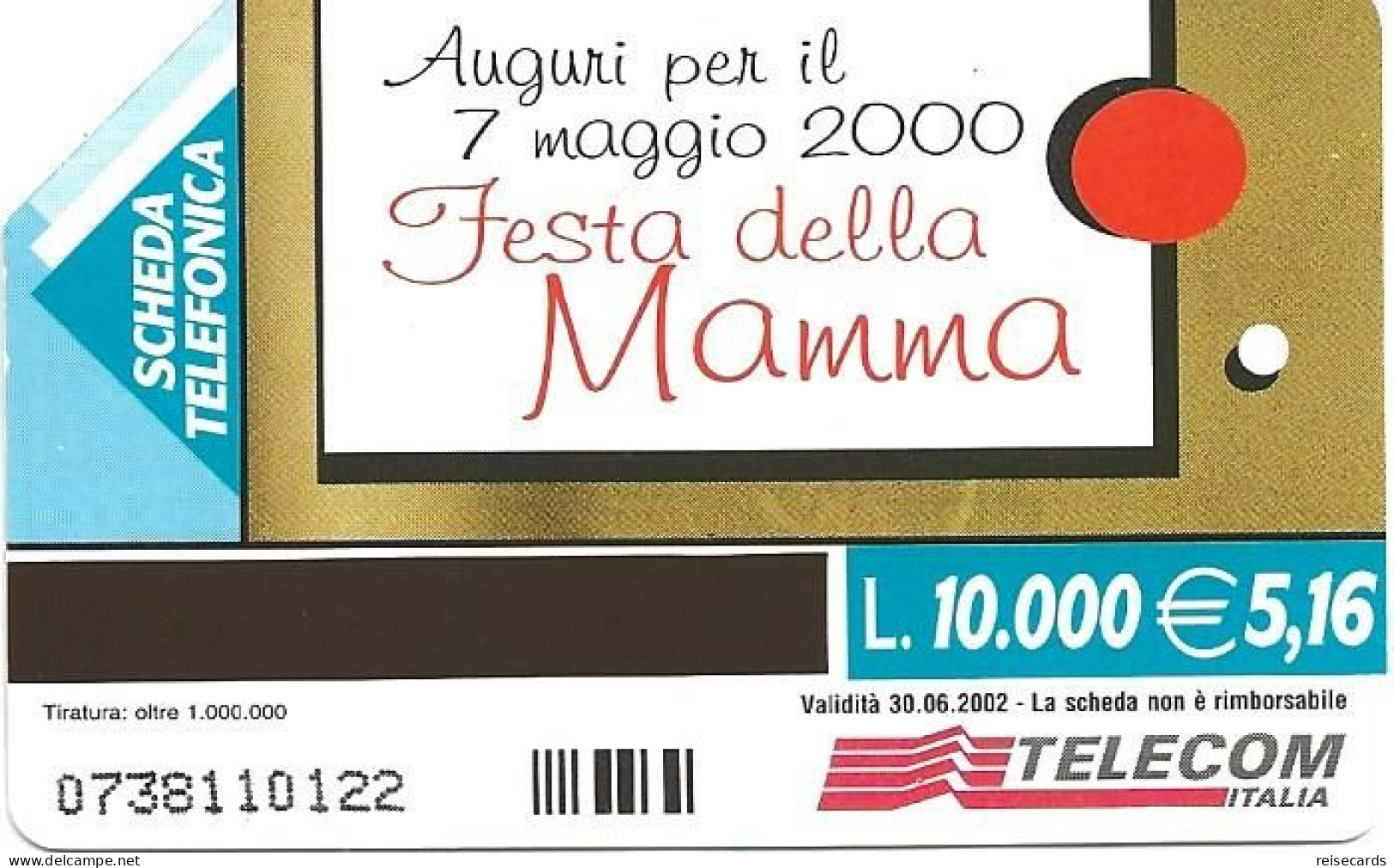 Italy: Telecom Italia - Festa Della Mamma - Pubbliche Pubblicitarie