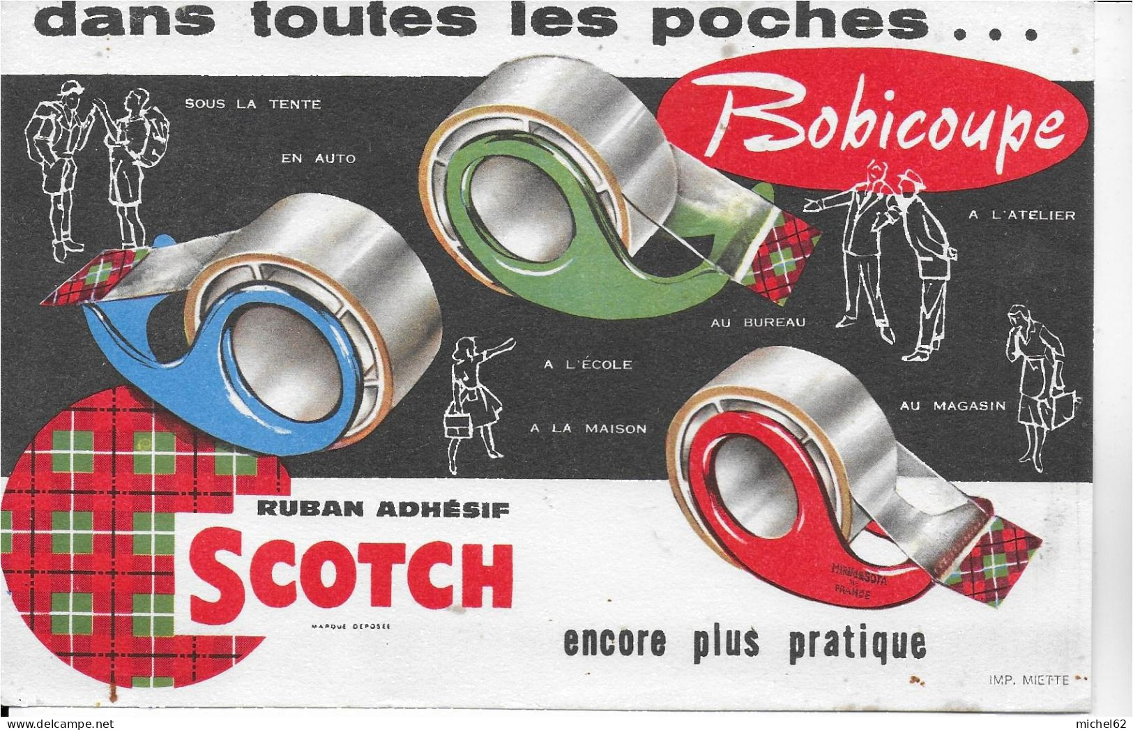 BUVARD ANNES  50 S SCOTCH RUBAN  ADHESIF - Stationeries (flat Articles)