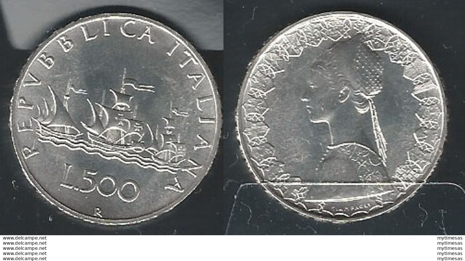 1980 Italia Lire 500 Caravelle Argento FDC - Otros & Sin Clasificación