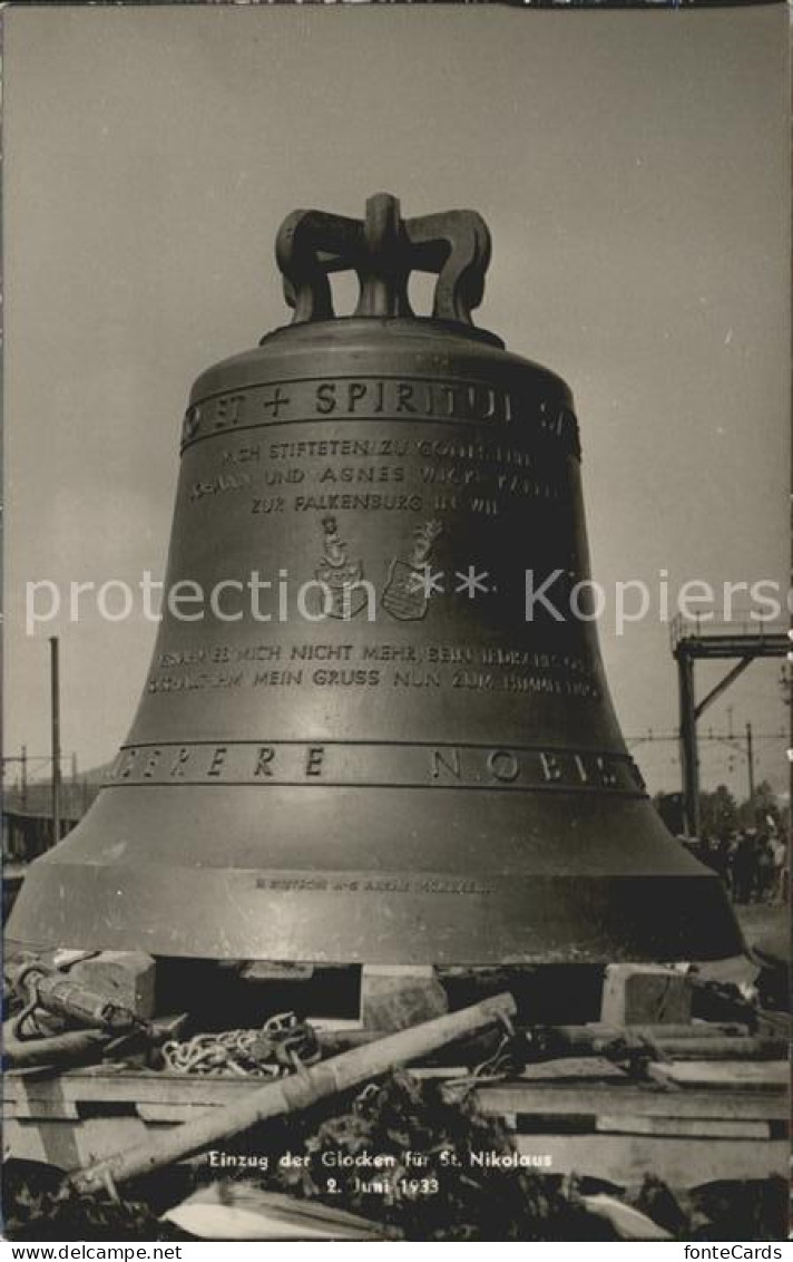 12031498 Wil SG Einzug Der Glocken Fuer St Nikolaus Wil SG - Sonstige & Ohne Zuordnung