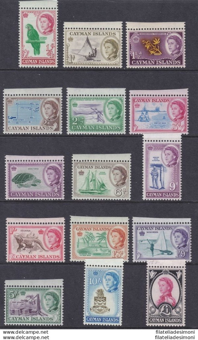 1962-64 CAYMAN ISLANDS -  SG 165/179 Serie Di 15 Valori -  MNH** - Sonstige & Ohne Zuordnung