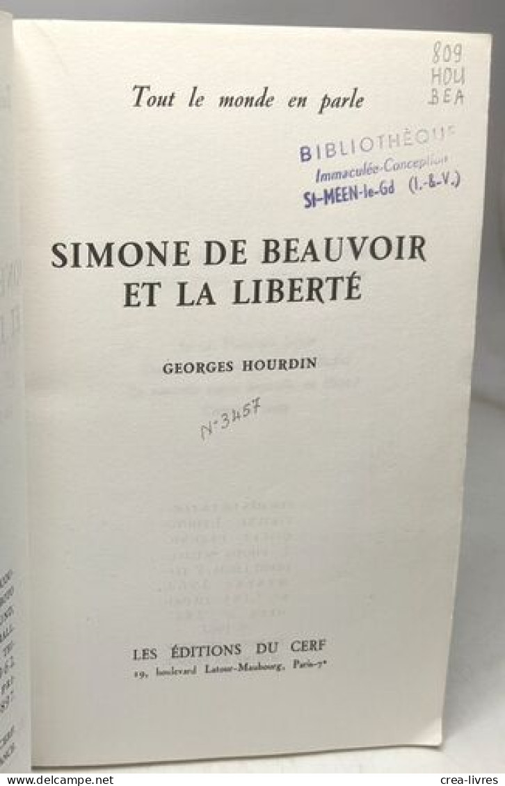 Simone De Beauvoir Et La Liberté - Biografie