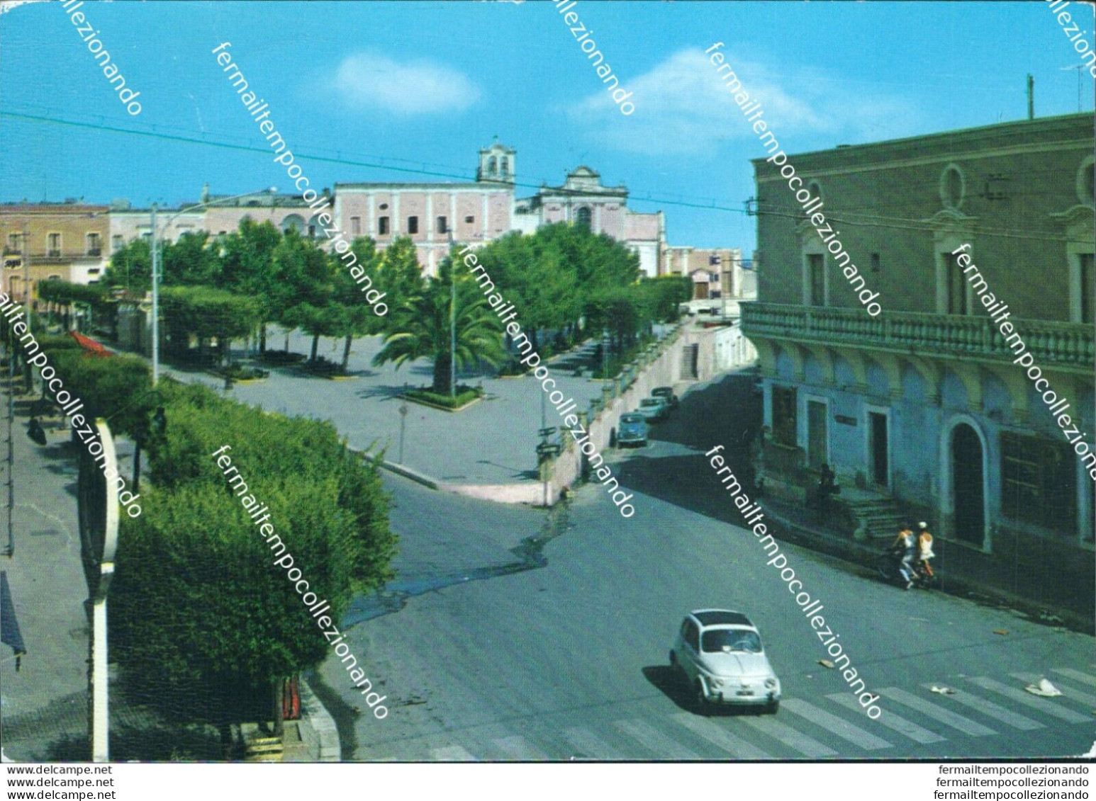 Br468 Cartolina Oria  Piazza Pagano M.provincia Di Brindisi Puglia - Brindisi