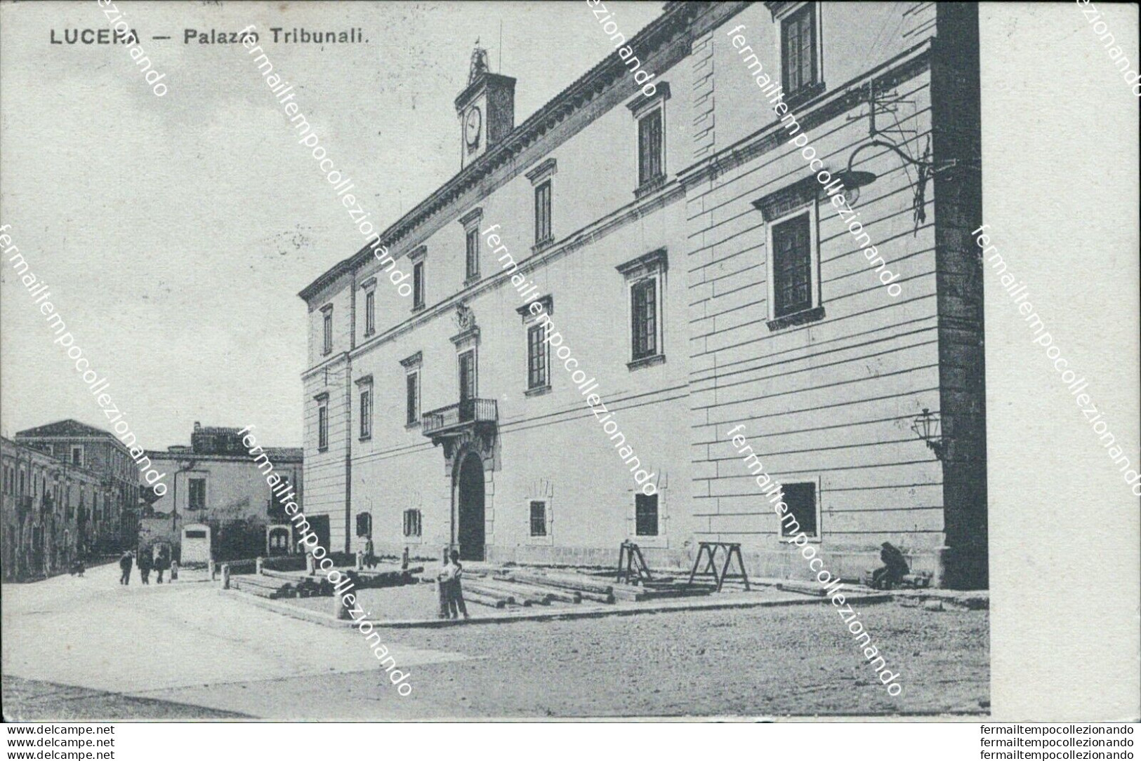 Bg154 Cartolina Lucera Palazzo Tribunali Provincia Di Foggia - Foggia