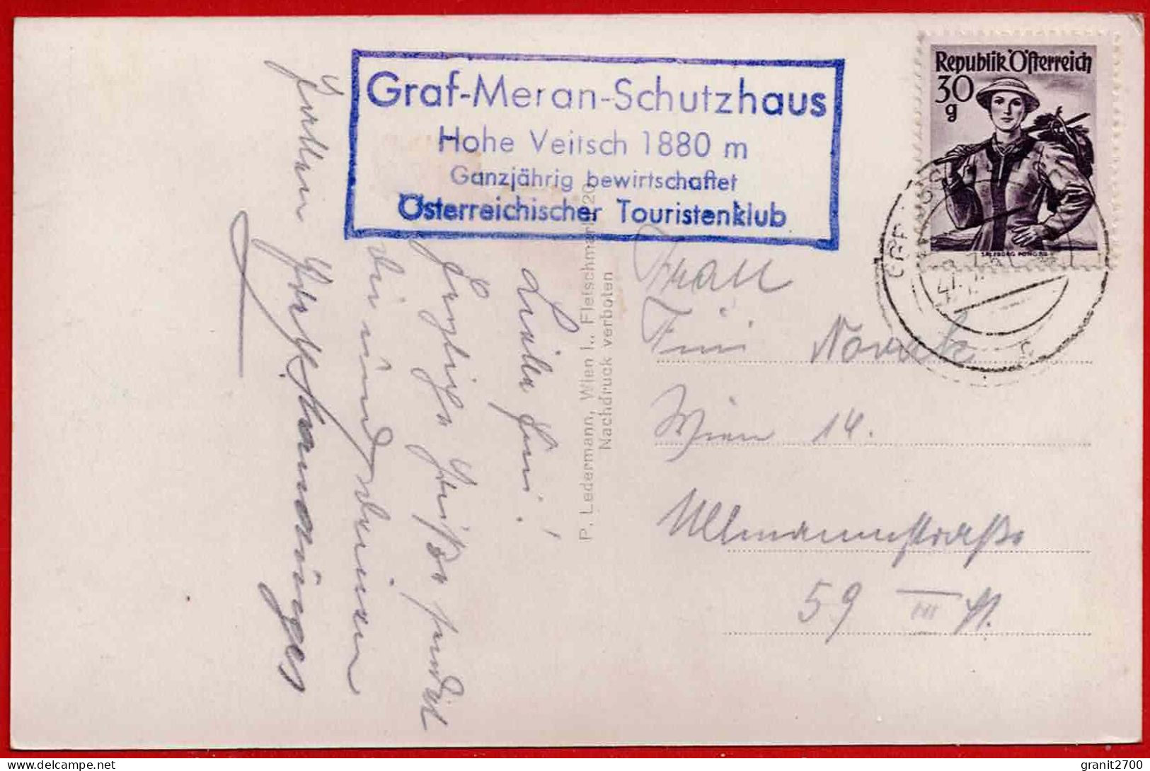 Graf Meran Schutzhaus Auf Der Hohen Veitsch. - Other & Unclassified