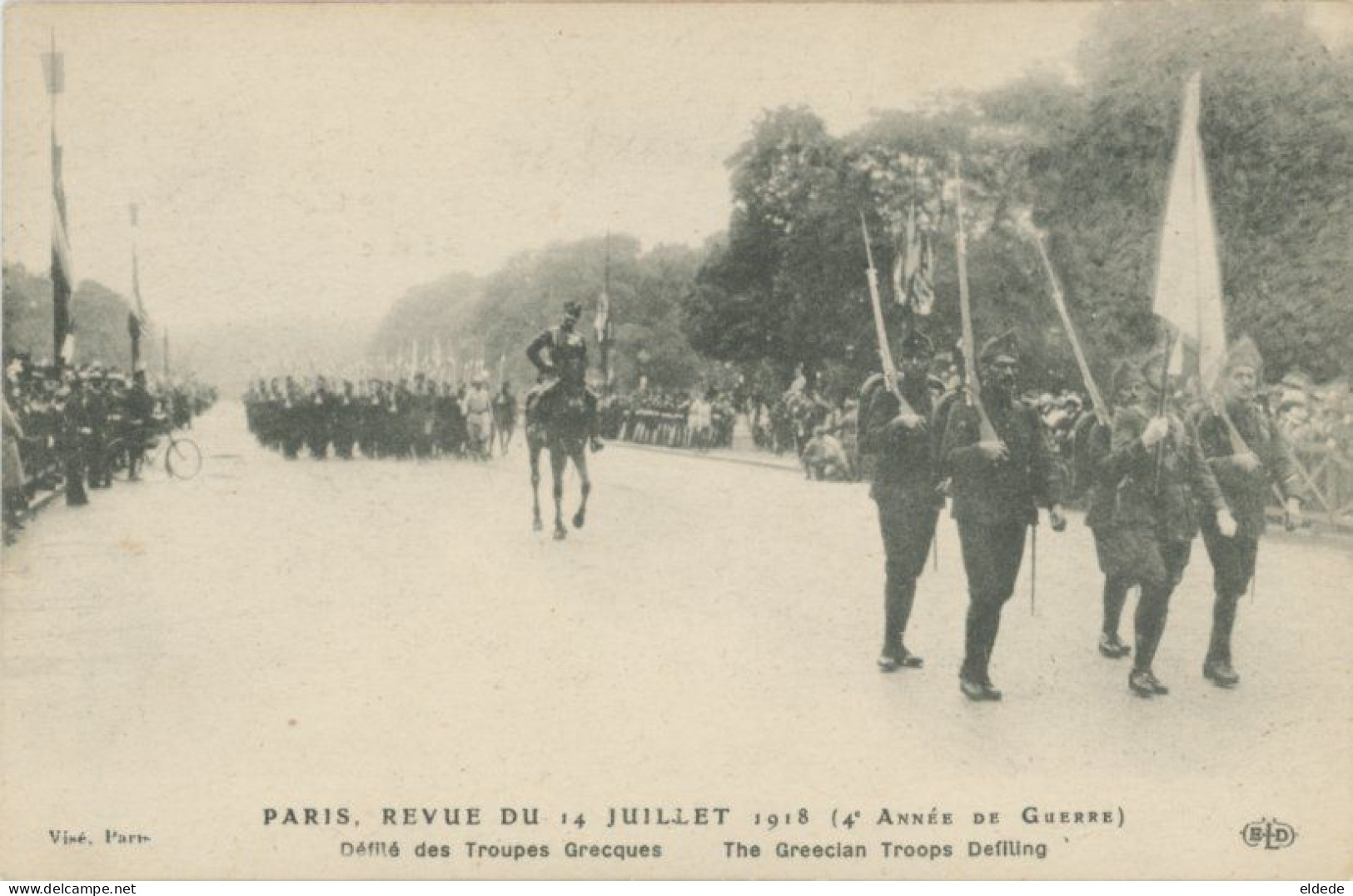 Greek Troops WWI In Paris ELD - Greece