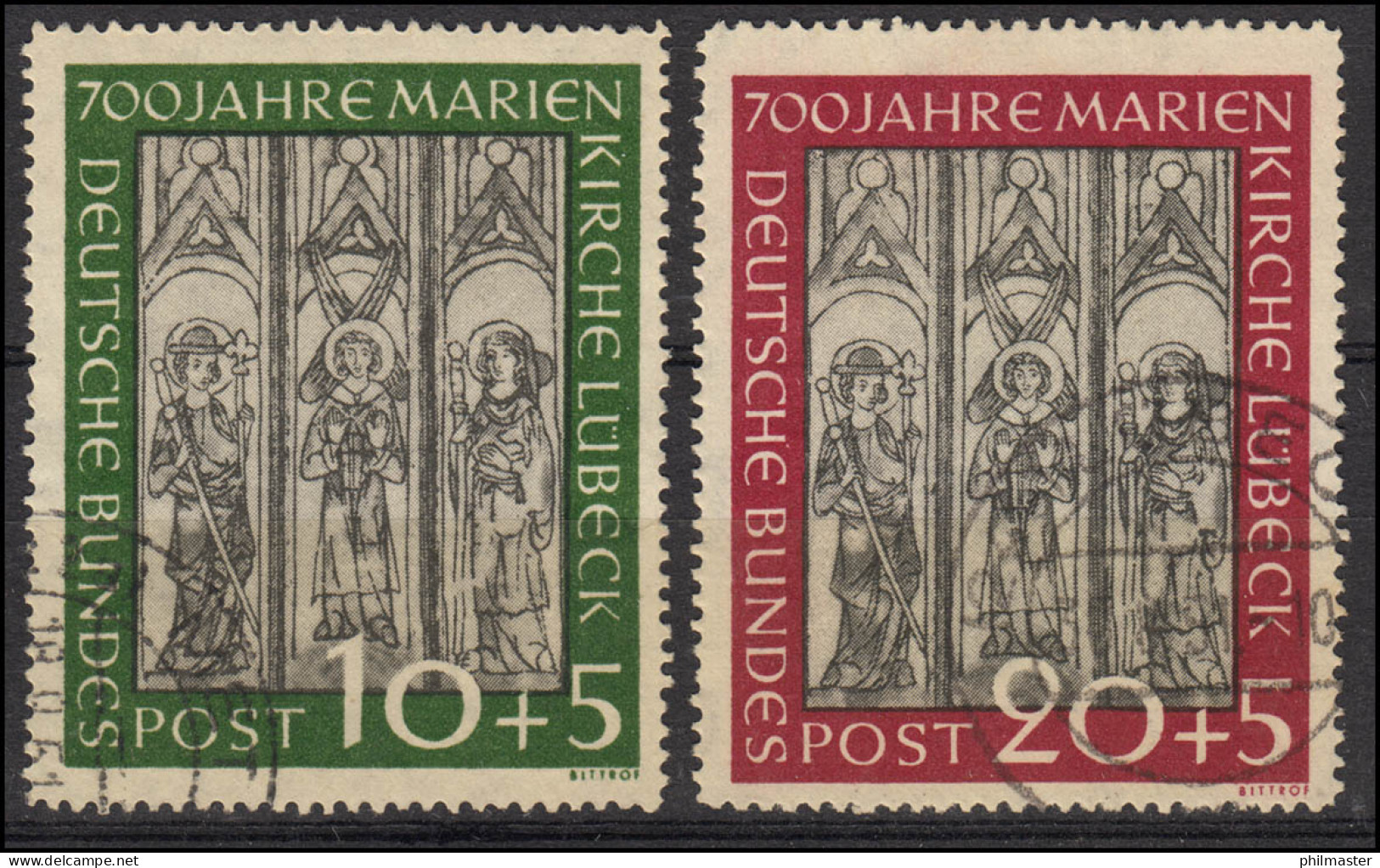 139-140 Marienkirche - Satz Zeitgerecht Sauber Gestempelt O, Gut Gezähnt - Used Stamps