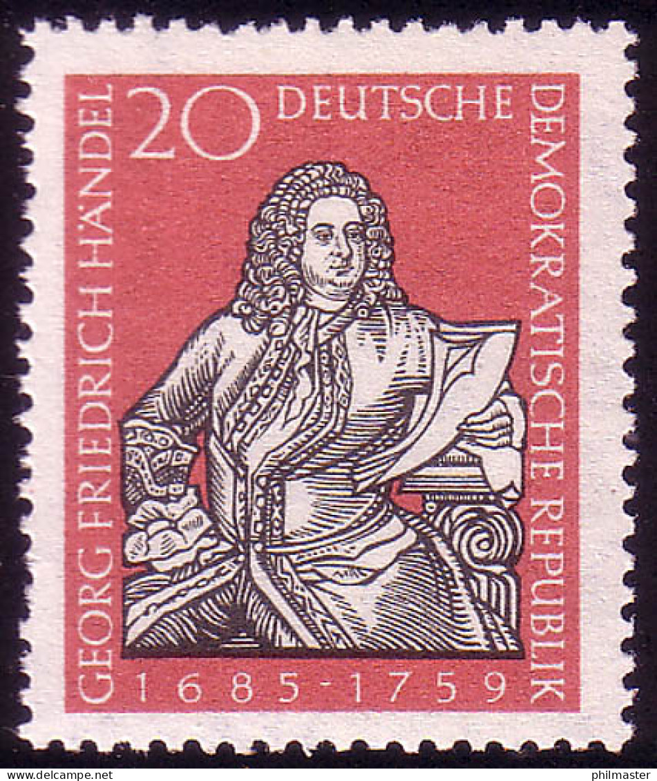 683 Georg Friedrich Händel 20 Pf ** - Unused Stamps
