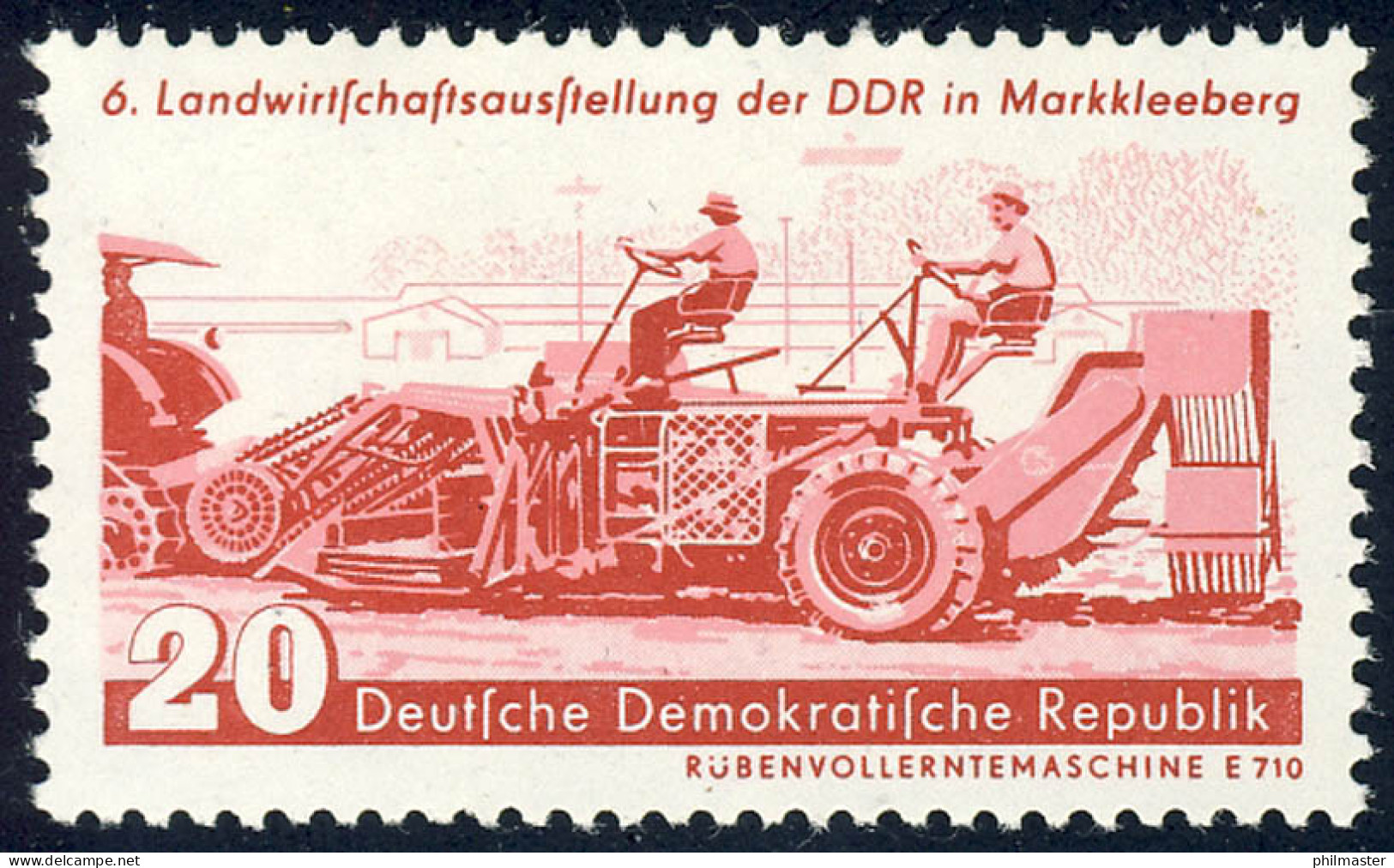 630 Landwirtschaftsausstellung Rübenmaschine 20 Pf ** - Unused Stamps