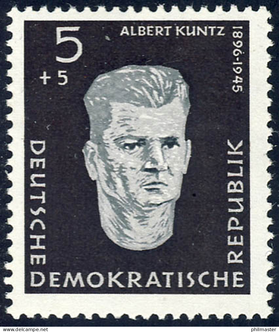 635 Gedenkstätten Kuntz 5+5 Pf ** - Unused Stamps