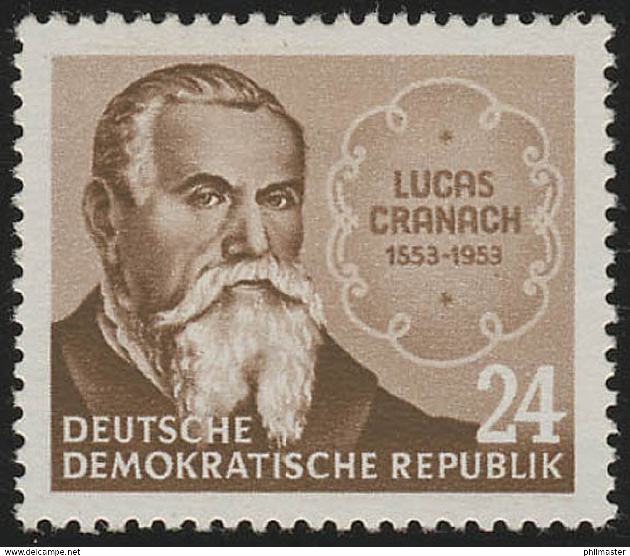 384 XII Lucas Cranach Wz.2 XII ** - Unused Stamps