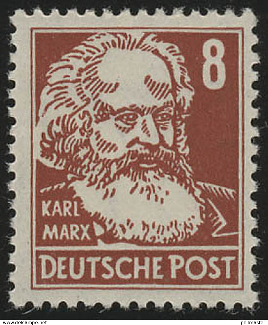 329z XI Karl Marx 8 Pf Wz.2 XI ** Geprüft - Nuovi