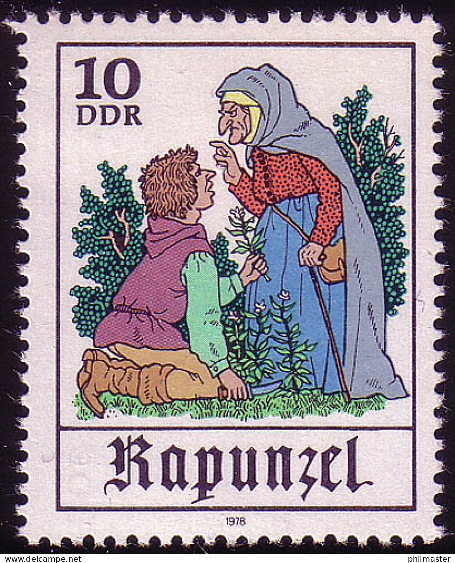 2382 Märchen - Rapunzel 10 Pf ** - Unused Stamps