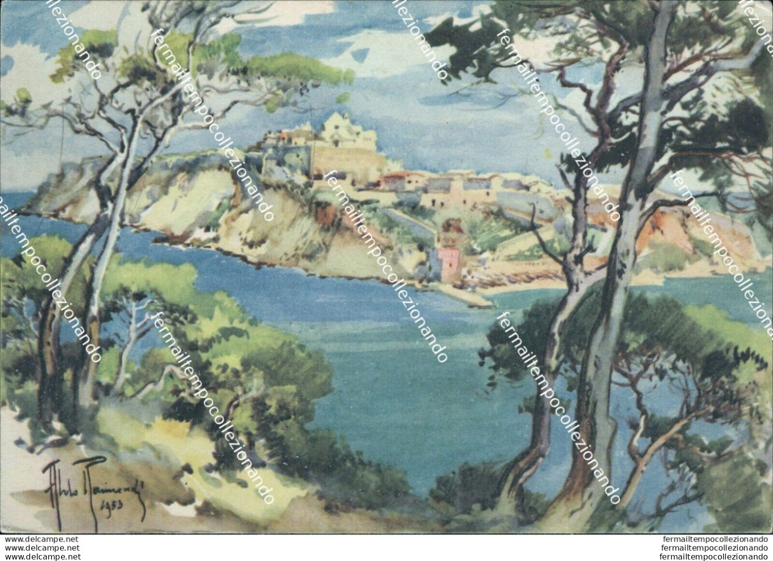 M694 Cartolina Isole Tremiti Isola Di S.nicola Vista Da S.domenico Foggia - Foggia