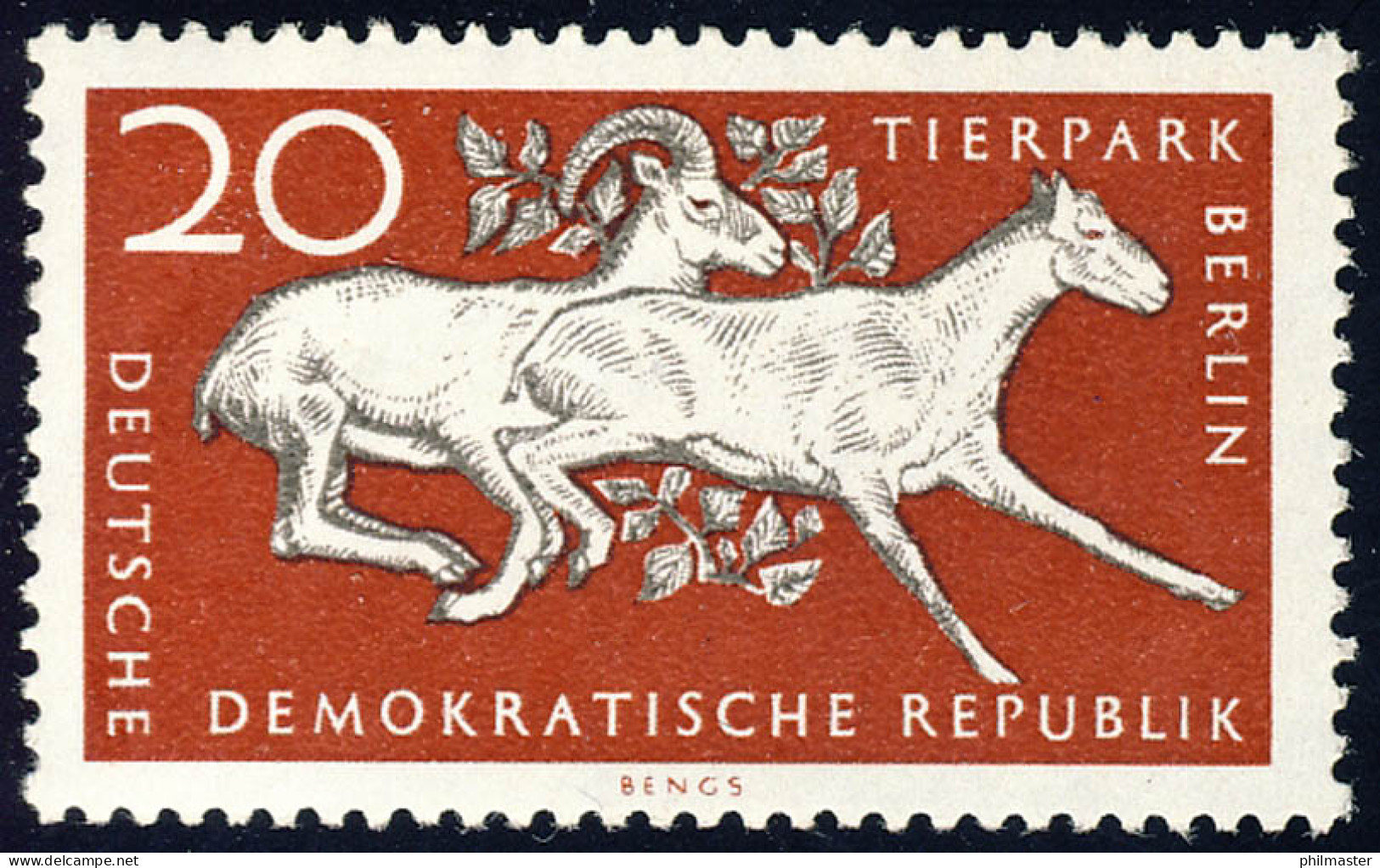 554 Tierpark 20 Pf Ladakh-Wildschafe ** - Unused Stamps