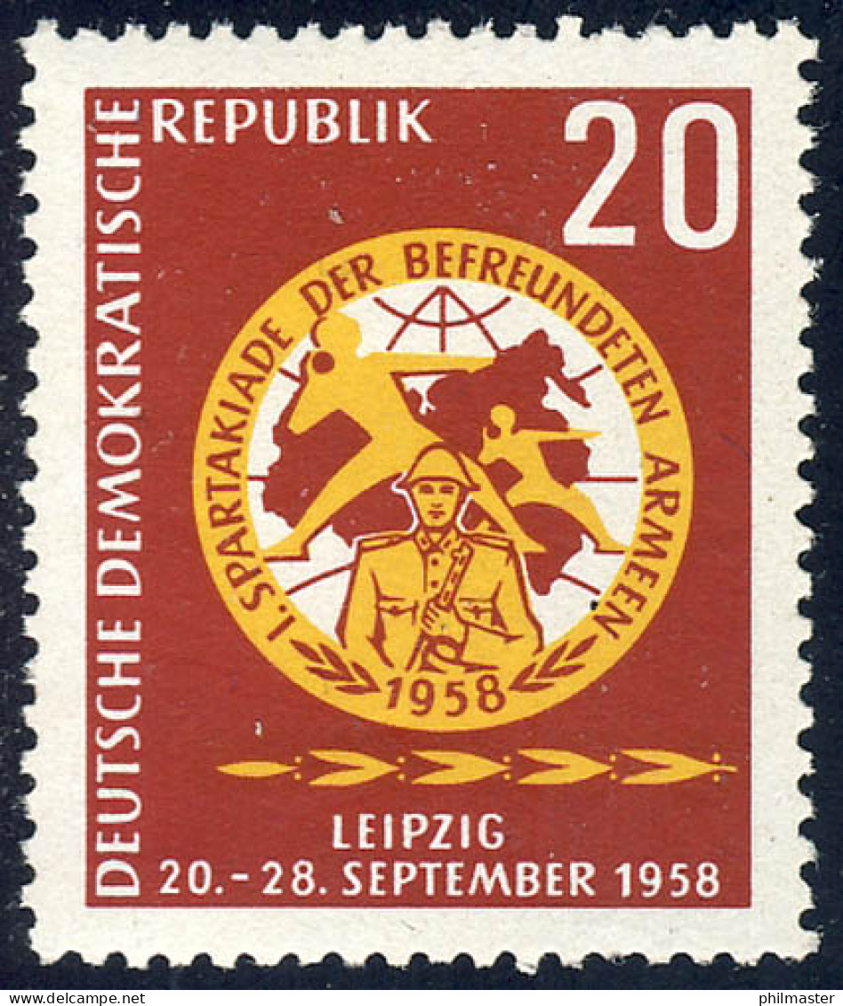 658 Sommerspartakiade 20 Pf ** - Unused Stamps