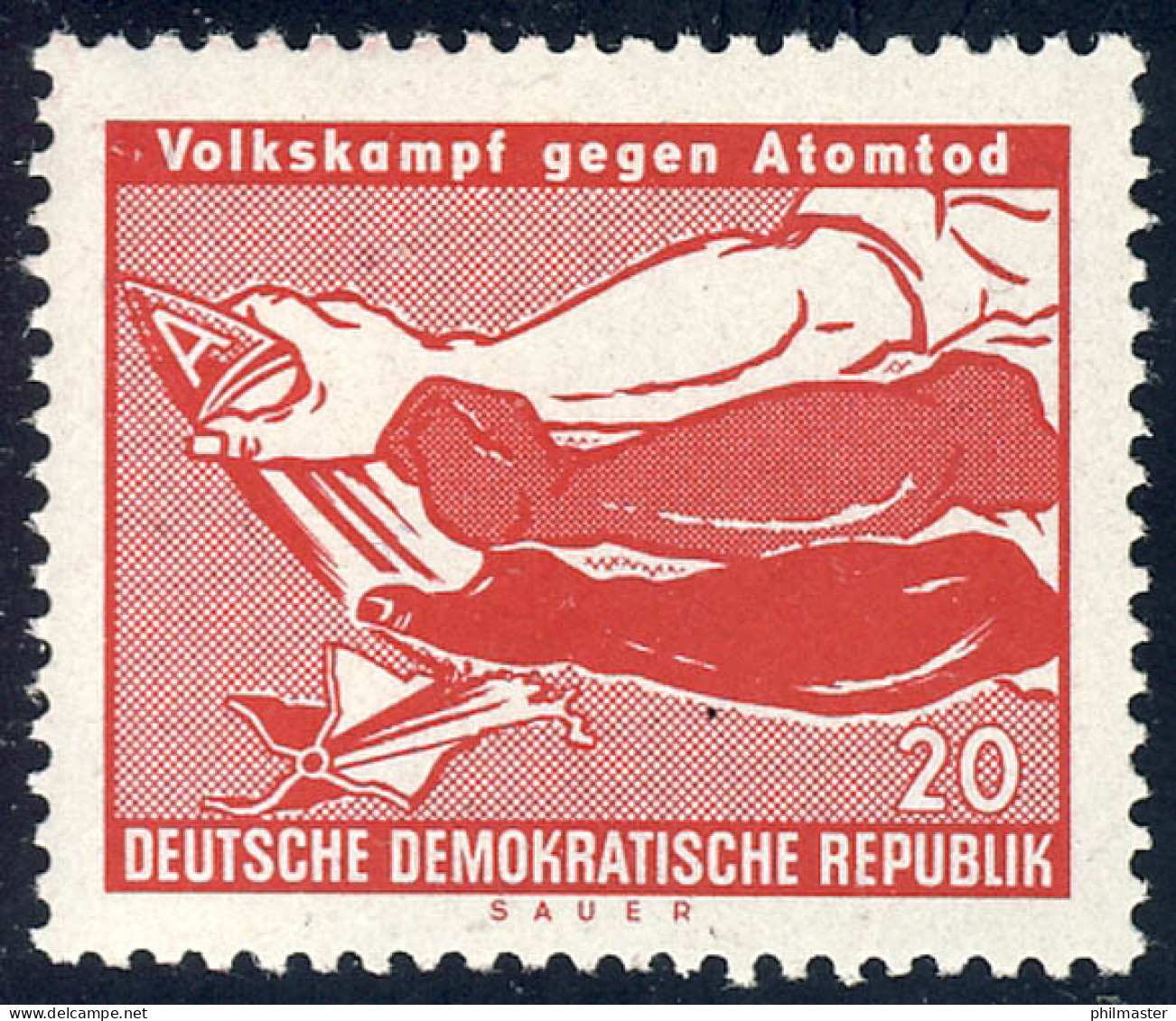 655 Volkskampf Gegen Atomtod 20 Pf ** - Unused Stamps