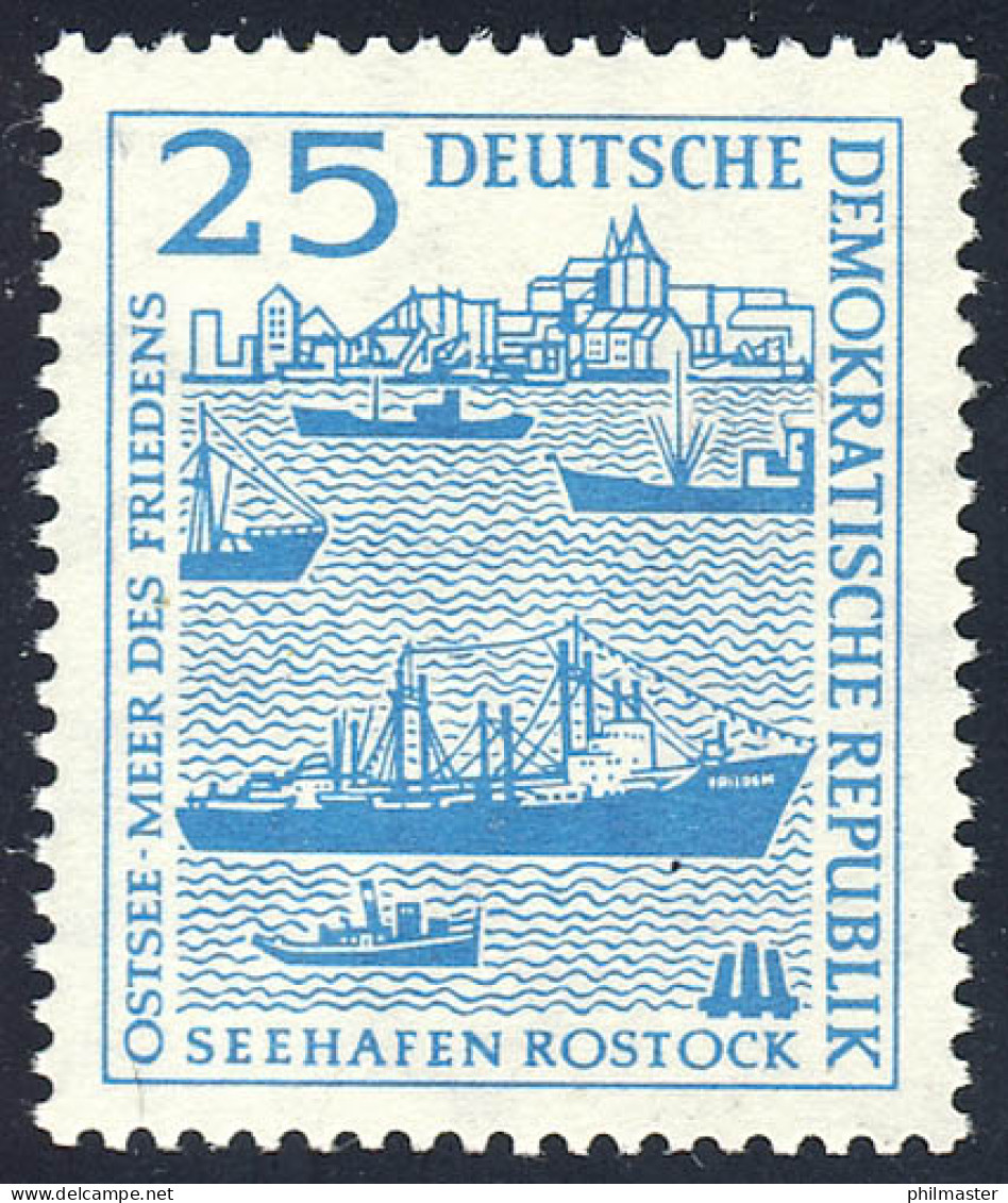 664 Seehafen Rostock 25 Pf ** - Nuovi