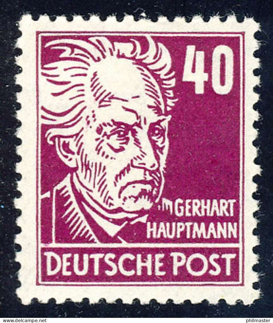 336 Gerhard Hauptmann 40 Pf ** - Nuovi
