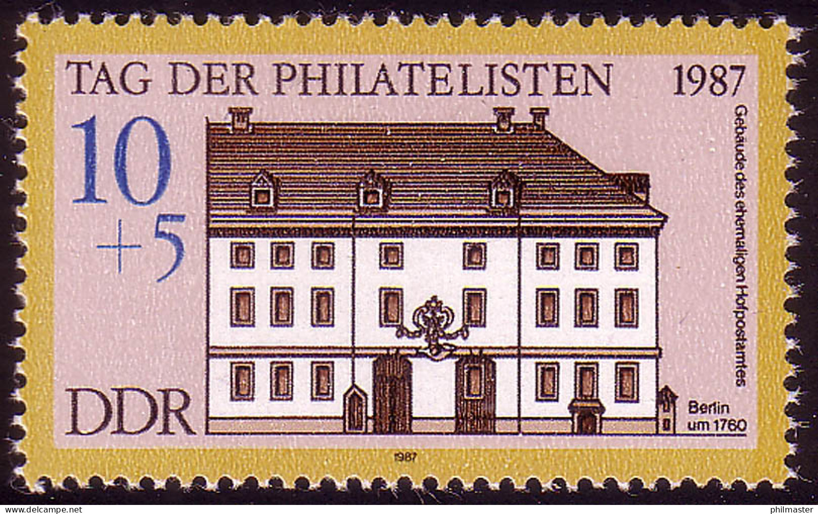 3118 Tag Der Philatelisten 10+5 Pf ** - Unused Stamps