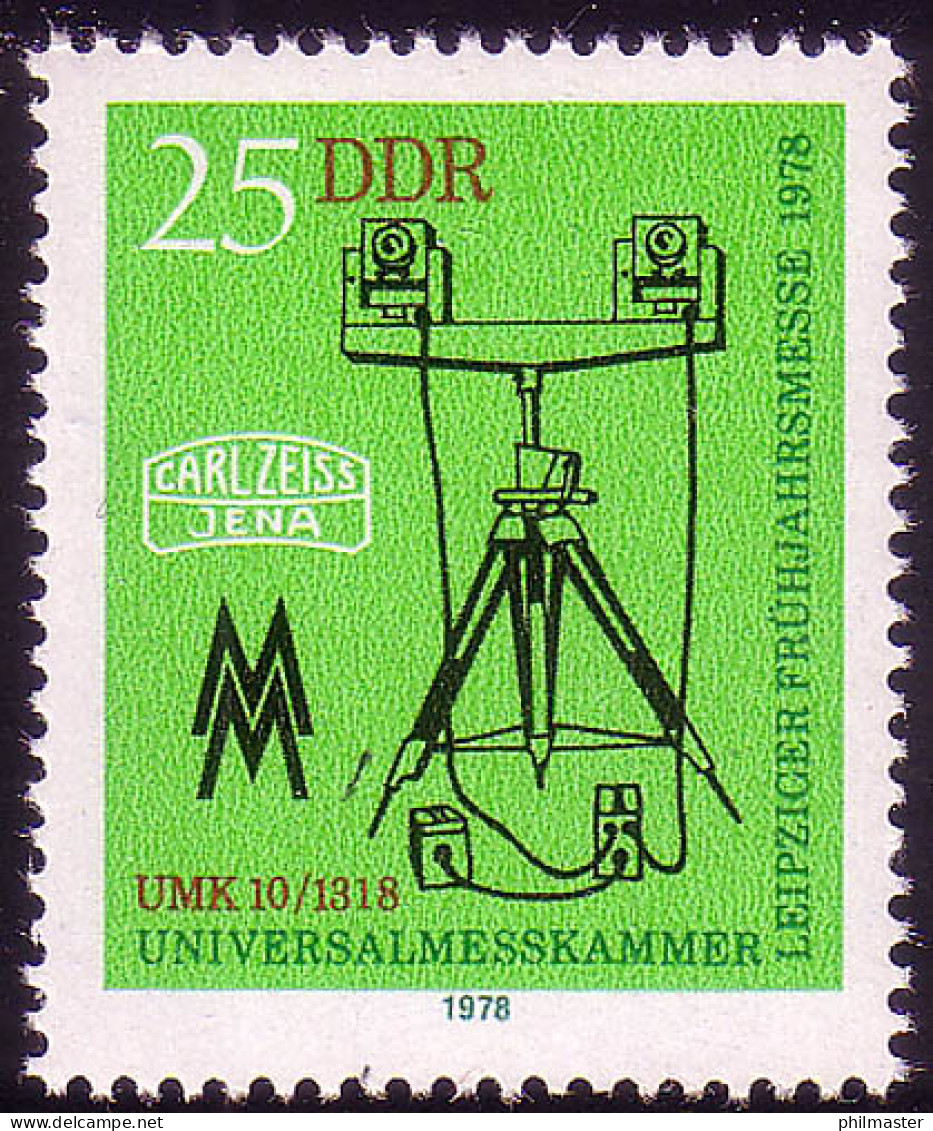 2309 Leipziger Frühjahrsmesse 25 Pf 1978 ** - Unused Stamps