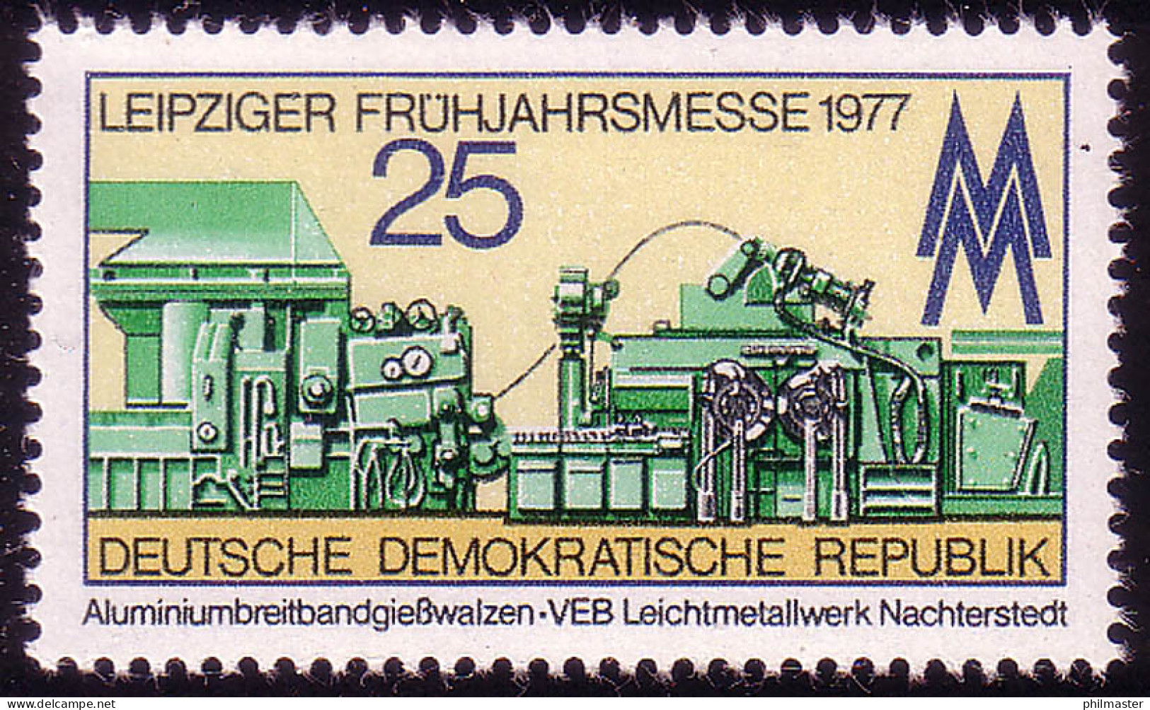 2209 Leipziger Frühjahrsmesse 25 Pf 1977 ** - Nuovi
