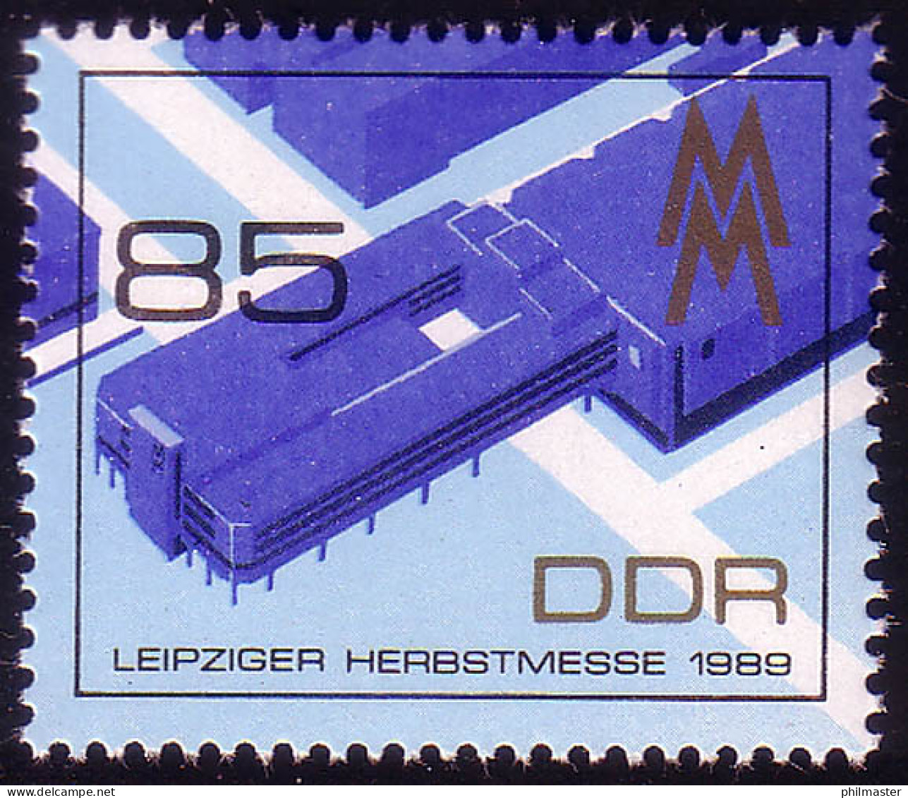3268 Leipziger Herbstmesse 85 Pf 1989 Aus Block 99 ** - Neufs