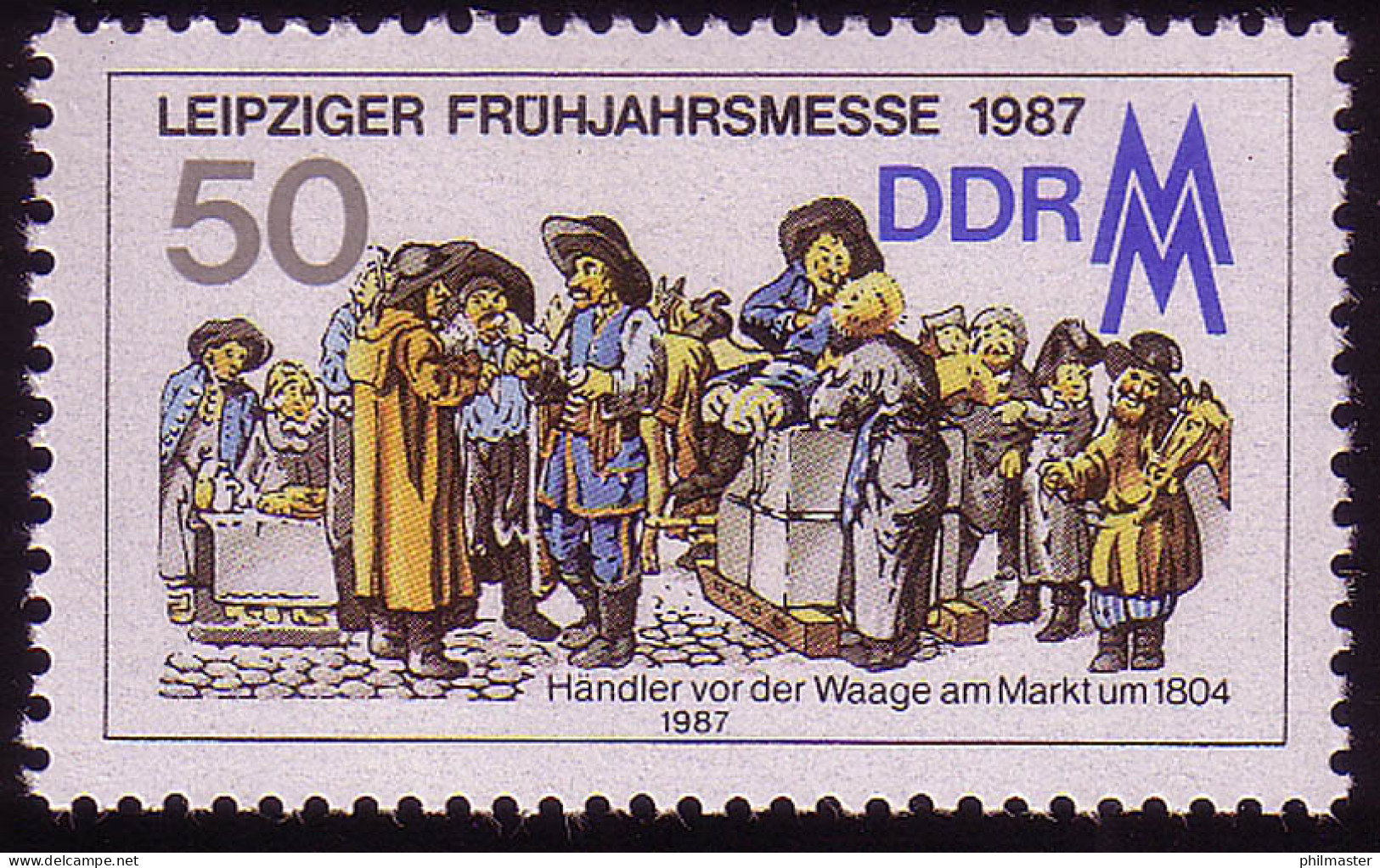 3081 Leipziger Frühjahrsmesse 50 Pf 1987 ** - Unused Stamps