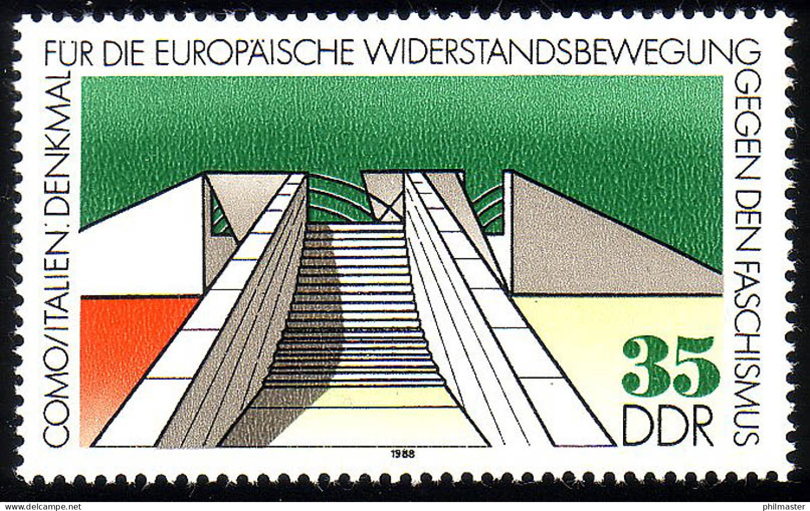 3196 Mahn- Und Gedenkstätten 1988 35 Pf ** - Unused Stamps