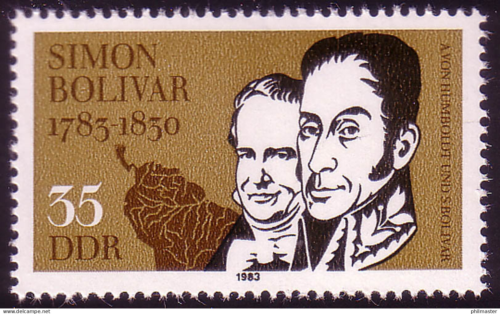 2816 Simón De Bolívar ** Postfrisch - Nuevos