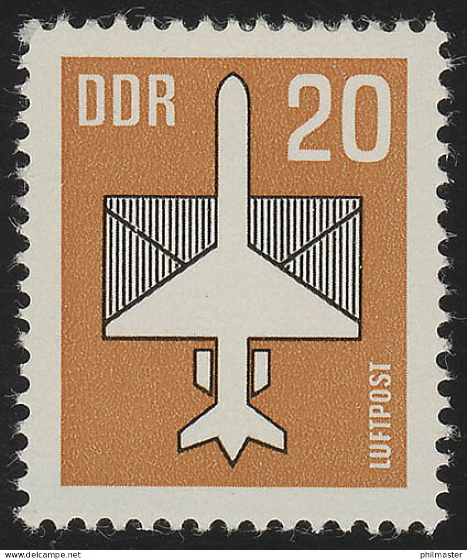 2832v Flugpostmarken 20 Pf 1983, Papier V, ** Postfrisch - Nuevos