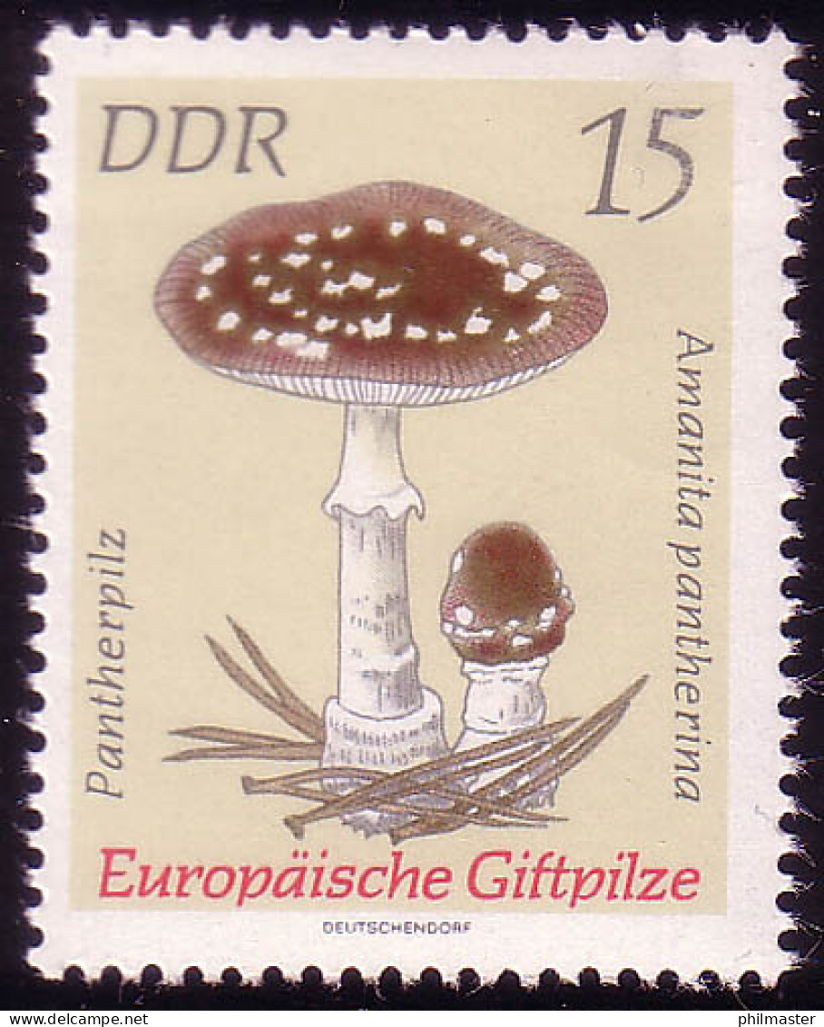 1935 Giftpilze Pantherpilz 15 Pf ** Postfrisch - Unused Stamps