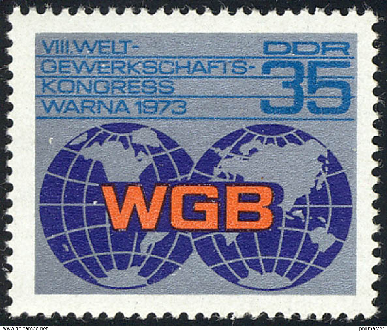 1885 Weltgewerkschaftskongreß 35 Pf ** Postfrisch - Unused Stamps