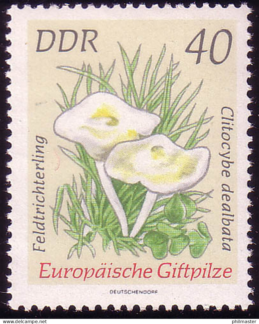 1940 Giftpilze Feldtrichterling 40 Pf ** Postfrisch - Unused Stamps