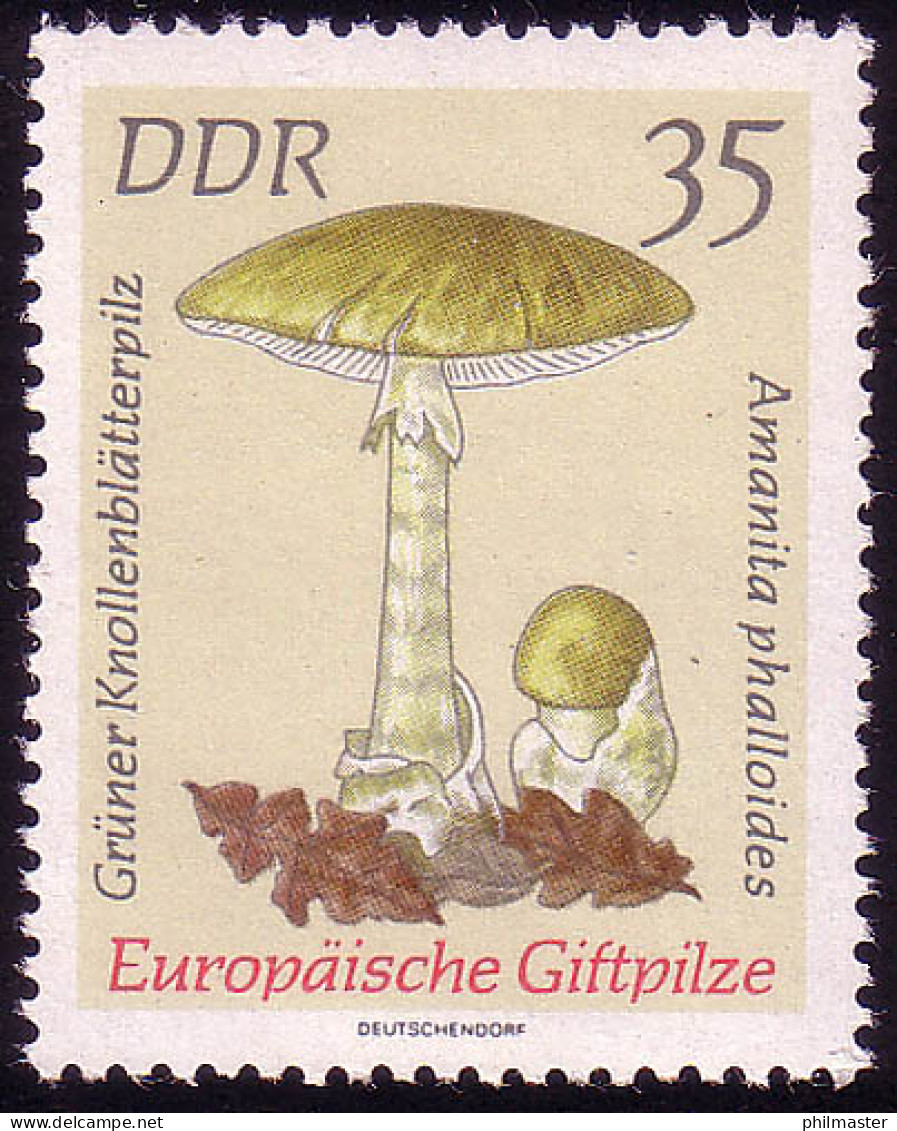 1939 Giftpilze Knollenblätterpilz 35 Pf ** Postfrisch - Neufs